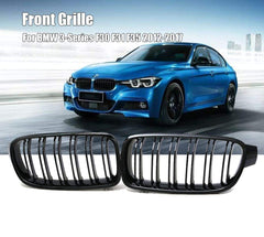Grill Compatible With Bmw 3 Series Grill F30 M3 Style Kidney Grill Grille Bumper Grill 2012-2018 Glossy Black