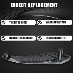 Inner Door Pull Handle Set Carbon Fiber Front Left 51417279311 Front Right51417279312 Rear Left 51427281465 Rear Right 51427281466 Compatible With BMW 3 Series F30 F31 F35