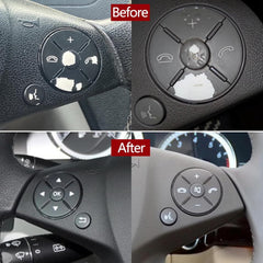 Mercedes-Benz C-CLASS W204/E-CLASS W212 Complete Steering Wheel Switch Set (Black-Round) for W204 and W213 Models - Left Hand 2048210351 and Right Hand 2048210451 Options Available Tag-SW-94