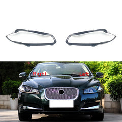 Front Headlight Lens Cover Car Headlamp Cover Lampshade Transparent Lamp Shell for Jaguar XF (2012-2014).