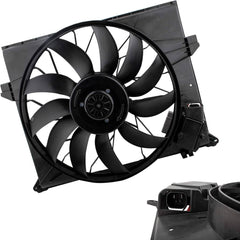 Electric Engine Radiator Cooling Fan Assembly 1645000093 Compatible With Mercedes Benz W164 W850