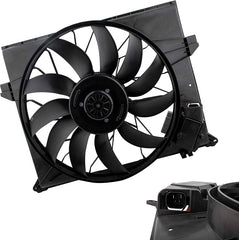 Electric Engine Radiator Cooling Fan Assembly 1645000093 Compatible With Mercedes Benz W164 W850