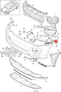 Front Bumber Bracket Left 95850504901 & Right 95850505001 Compatible With Porsche Cayenne (2011-2017) Tag No.209