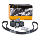 Multi Rib Belt Kit 6PK1698K1 Compatible With BMW 5 (F10), 7 (F01, F02, F03, F04), X1 (E84), X5 (F15, F85), X6 (F16, F86) (CONTINENTAL)