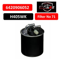 Fuel filter 6420906052 & H405WK & KL911 6420903152 6420905352 A6420903152 A6420905352 A6420906052 Compatible With MERCEDES-BENZ A-CLASS (W176) & B-CLASS Sports Tourer (W246, W242) & C-CLASS (W204) Tag : 71