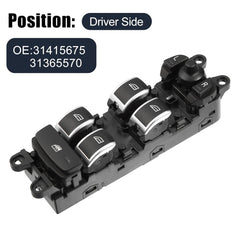 Master Power Window Switch Front Driver Side 31415675 Compatible With Volvo S60 XC60