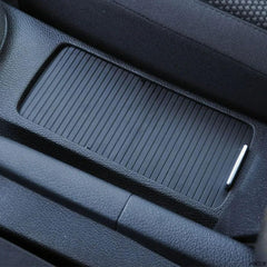 Water Cup Holder Roller Blind Cover, Center Console Armrest Cup Holder Slide Roller Cover Shutters Trim 5KD86253182V Compatible With Volkswagen jetta A5 Golf 5
