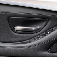 Left Right Interior Door Chromed Opening Handle Silver 51217225689 51217225690 Compatible With BMW 5 Series F10 F11 F18