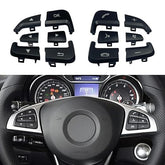 Steeromg wheel buttons Black Left:A09990506009107 Black Right:A09990507009107 Compatible With Mercedes Benz A/B/CLA/CLS/GLA/SL/SLC/GLS/GLE W166 W156 W246 W176 W117 W218 W231 W172 W292