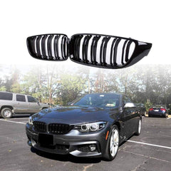 Grill Compatible With Bmw 3 Series Grill F30 M3 Style Kidney Grill Grille Bumper Grill 2012-2018 Glossy Black