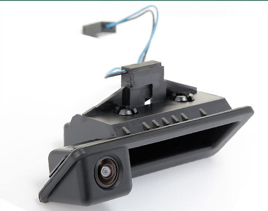 Black Rear Trunk Opening Switch Handle-with camera 51247118158-1 Compatible With BMW E Series E82 E88 E90 E60 E84 E70 E71 E72