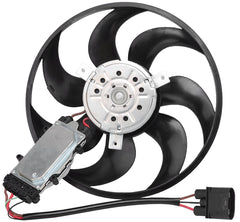 Engine Cooling Fan Motor Fan Assembly (Small) 7L0959455F Compatible With AUDI Q7 (4LB) & PORSCHE CAYENNE (9PA) & VW TOUAREG (7LA, 7L6, 7L7)