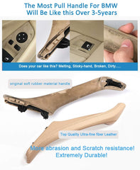 Door Handle Compatible with BMW 5 Series Door Handle 5 Series F10 2010-2017 Full Set Brown