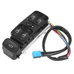 Mercedes-Benz E-CLASS W203 10-Wire Window Black Switch Compatible with 203/209 A2038210679 Tag-SW-08