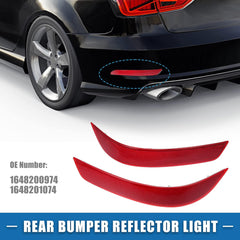 Rear Bumper Reflector Compatible With Mercedes Benz GL W164 Rear Bumper Reflector Left 1648200974 & Right 1648201074 Tag No.104
