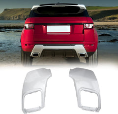Rear Bumper Spoilers - Silver Right LR028087 & Left LR028089 Compatible With Land Rover Range Rover Evoque - L538 (2012-2019) Tag No.8