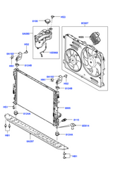Radiator Cooling Fan Radiator Condenser LR011905 LR002660 (4 Pin) Compatible with LAND ROVER FREELANDER 2 (L359) | LR2