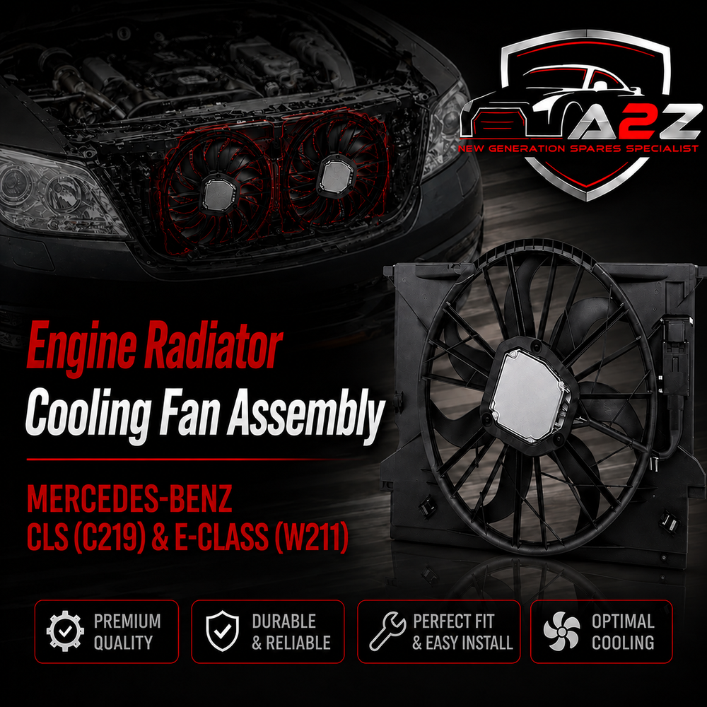 Engine Radiator Cooling Fan Assembly 2115001693 Compatible With MERCEDES-BENZ CLS (C219) & E-CLASS (W211)