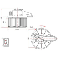 Sale AC Heater Blower Motor 4B1820021 4B1820021B 4B1820021C Compatible with Audi A6 Tag No.12