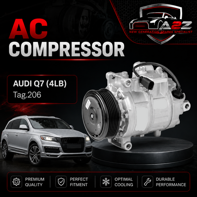 AC Compressor DCP02063 & 4E0260805AK & 4E0260805AQ & 4E0260805BC Compatible With AUDI Q7 (4LB) Tag.206