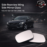 Side Rearview Wing Side Mirror Glass Left 30716479 & Right 30716483 Compatible With VOLVO S60 II (134) & S80 II (124) & V40 Hatchback (525)