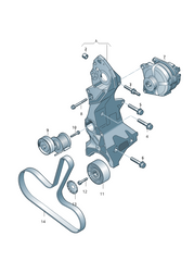 Multi RIB Belt 6PK1267 03L903137J Compatible With AUDI A6 (CONTINENTAL)