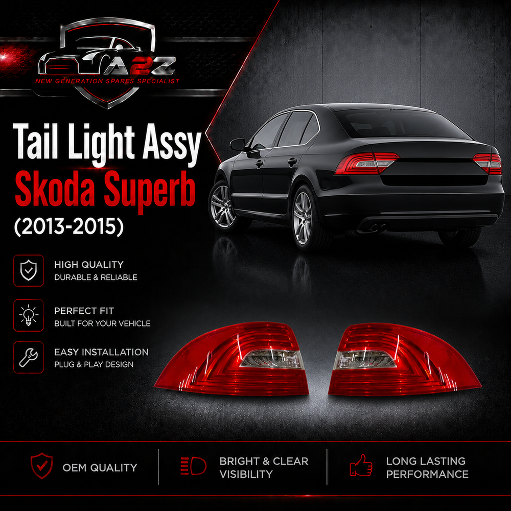 Tail Light Assy Set Left 3T5945095A & Right 3T5945096A Compatible With Skoda Superb (2013-2015) Tag No.178