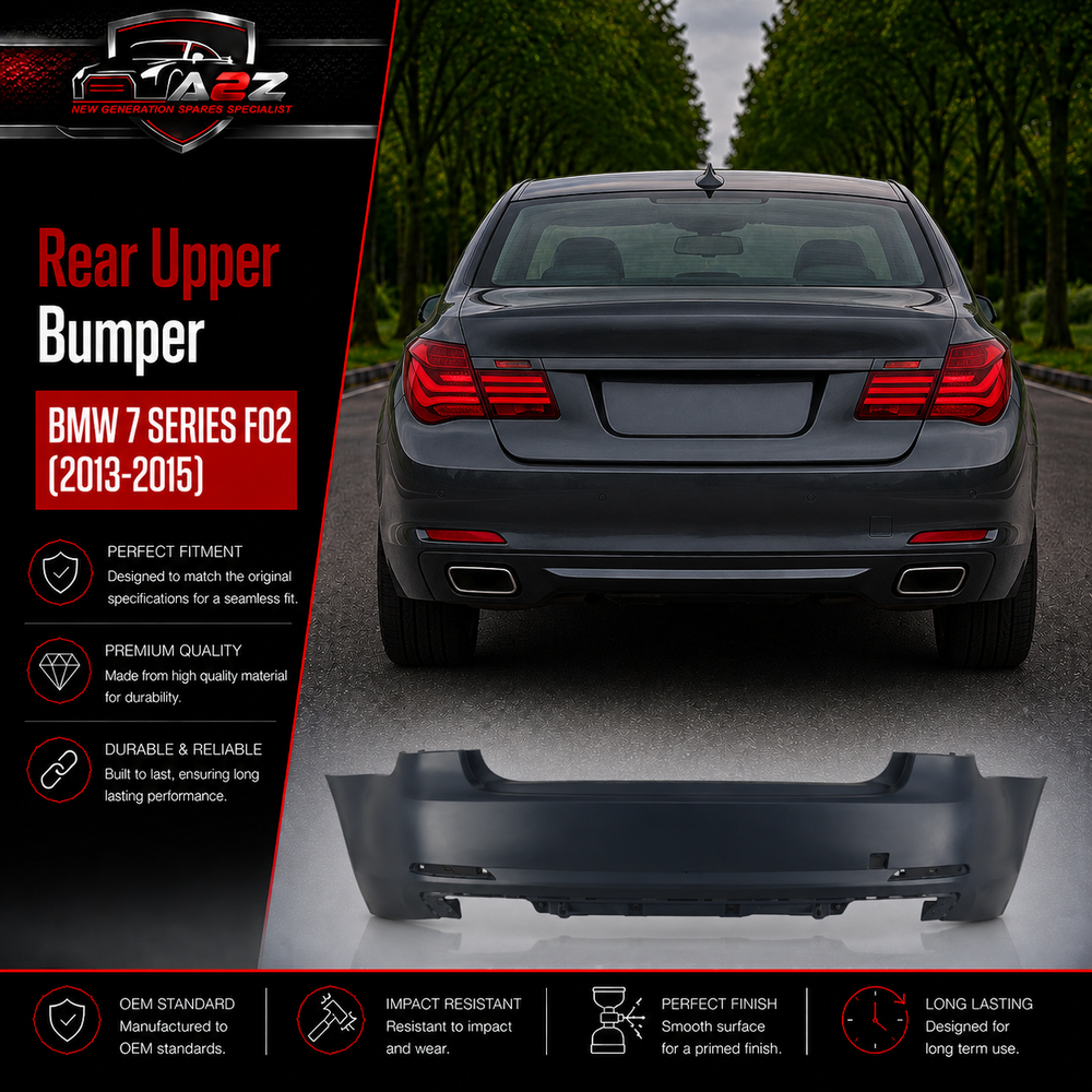 Rear Upper Bumper 51127311356 Compatible With BMW 7 SERIES F02 (2013-2015) Tag No.112