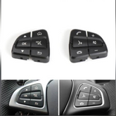 Black-Square Steering Wheel Switch Control Buttons 0999050200 0999050300 Compatible with MERCEDES BENZ C-CLASS W205 & E-CLASS W213 & GLC C253
