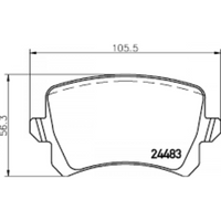 Rear Brake Pad 1K0698451L 3C0698451F 2448301 P85109 Compatible With AUDI Q3 Q5