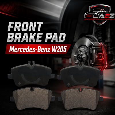 Front Brake Pad Set 0034206020 Compatible With Mercedes-Benz