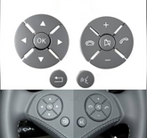 Grey-Round Steering Wheel Switch Control Buttons 2218215751 Compatible with MERCEDES BENZ S-CLASS W221