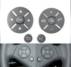 Grey-Round Steering Wheel Switch Control Buttons 2218215751 Compatible with MERCEDES BENZ S-CLASS W221