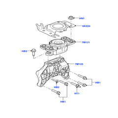 Front Left Transmission Mount LR023379 Compatible With LAND ROVER FREELANDER 2 (L359) | LR2