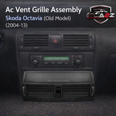Black Ac Vent Grille Assembly Center 1ZD820951 & Right 1ZD819702 & Left 1ZD819701 Compatible With Skoda Octavia (Old Model)