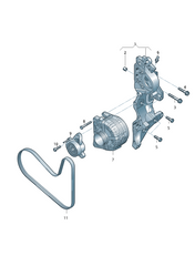 Multi Rib Belt Kit 6PK1026K1 Compatible With SKODA KODIAQ I (NS7, NV7) OCTAVIA III (5E3, NL3, NR3) (CONTINENTAL)