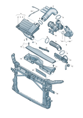 Auto Inlet Air Duct 5QD129621A Compatible With Volkswagen PASSAT B8 (362) (2014-2019)