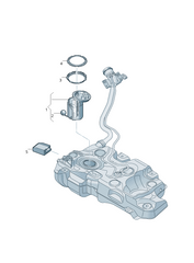 Fuel Pump Control Module 5Q0906121F Compatible with AUDI A3 & SKODA OCTAVIA III (5E3, NL3, NR3)