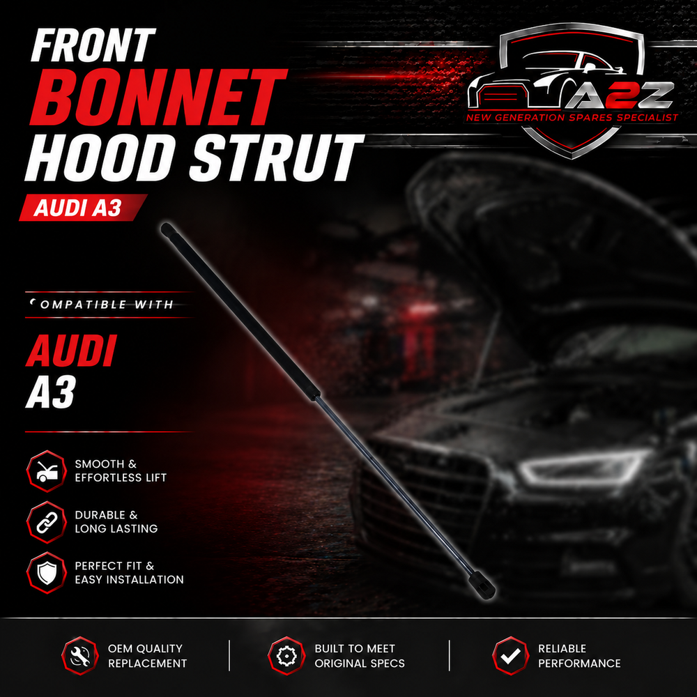 Front Bonnet Hood Strut 8V082335903S Compatible With AUDI A3 Convertible (8V7, 8VE) | A3 / S3 & MERCEDES BENZ C-CLASS W204