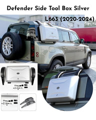 Side Tool Box (Silver) Compatible With Land Rover Defender L633 (2020-2024)