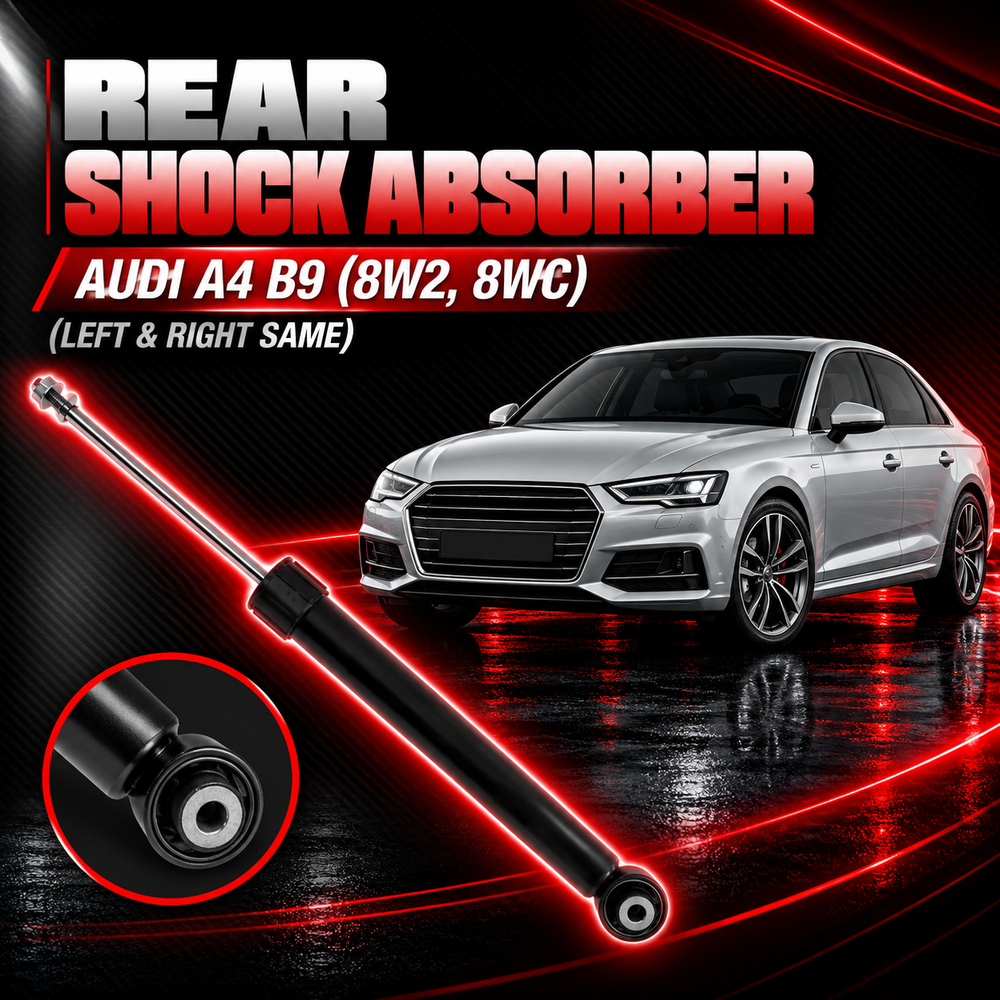 Rear (Left & Right Same) Shock Absorber 8WD513035G 8WD513035Q Compatible With AUDI A4 B9 (8W2, 8WC) | A4 / S4 (1PCS)