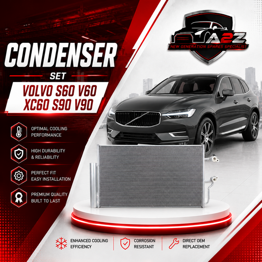Condenser 31657364 32138991 32339859 Compatible With Volvo XC60 S60 S90 V90