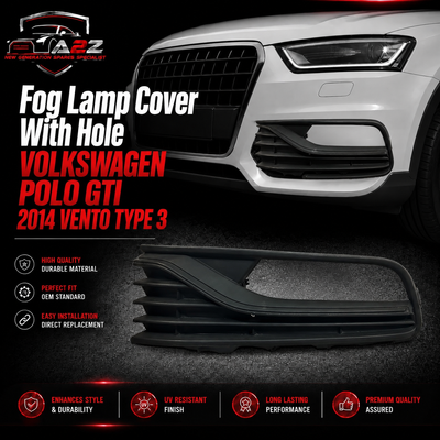 Fog Lamp Cover With Hole 6RG853665 Compatible With VOLKSWAGEN POLO GTI 2014 VENTO TYPE 3