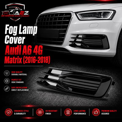 Fog Lamp Cover Left 4G0807647T94 & Right 4G0807648T94 Compatible With Audi A6 4G Matrix (2016-2018) Tag No.42