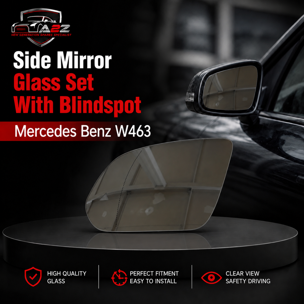 Side Mirror Glass Set With Blindspot Right & Left Compatible With Mercedes Benz G Series (W463), GLE-Class (W167), GLS-Class (W167)
