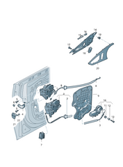Rear Right Door Lock Actuator (9 Pin) 4G0839016 Compatible With AUDI A3 A6 A7 Q3 Q7 & VW TOUAREG (7P5, 7P6)