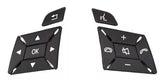 Black-Square Steering Wheel Switch Control Buttons 1669052800 1669052900 Compatible with MERCEDES BENZ GL-CLASS W166 & ML-CLASS W166 & G Class W463 & GLC C218
