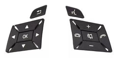 Black-Square Steering Wheel Switch Control Buttons 1669052800 1669052900 Compatible with MERCEDES BENZ GL-CLASS W166 & ML-CLASS W166 & G Class W463 & GLC C218