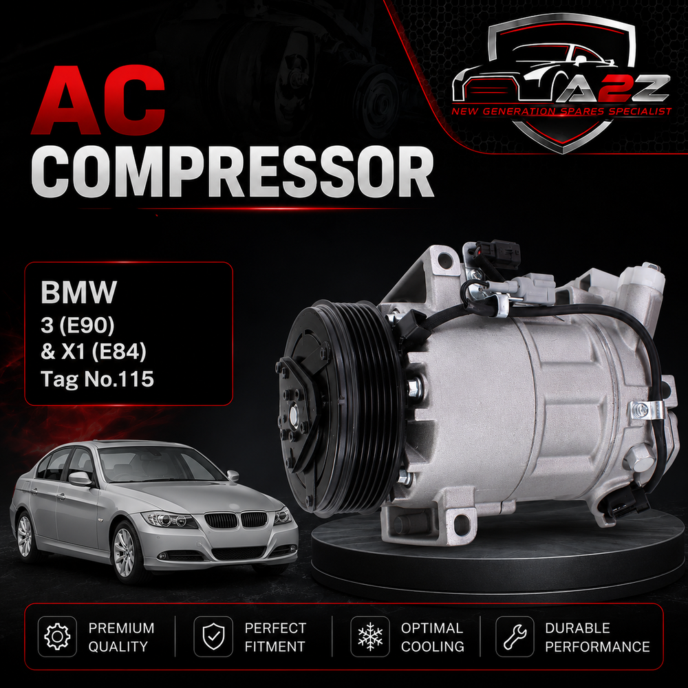 AC Compressor 64529182793pp 6452918279 & 64509145351 & 64509156821 & 64526915380 & 645291453 Compatible With BMW & 3 (E90) & X1 (E84) Tag No.115