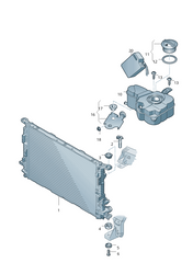 Coolant Bottle 4H0121403M 4H0121403G For AUDI A8 D4 Tag-B-68